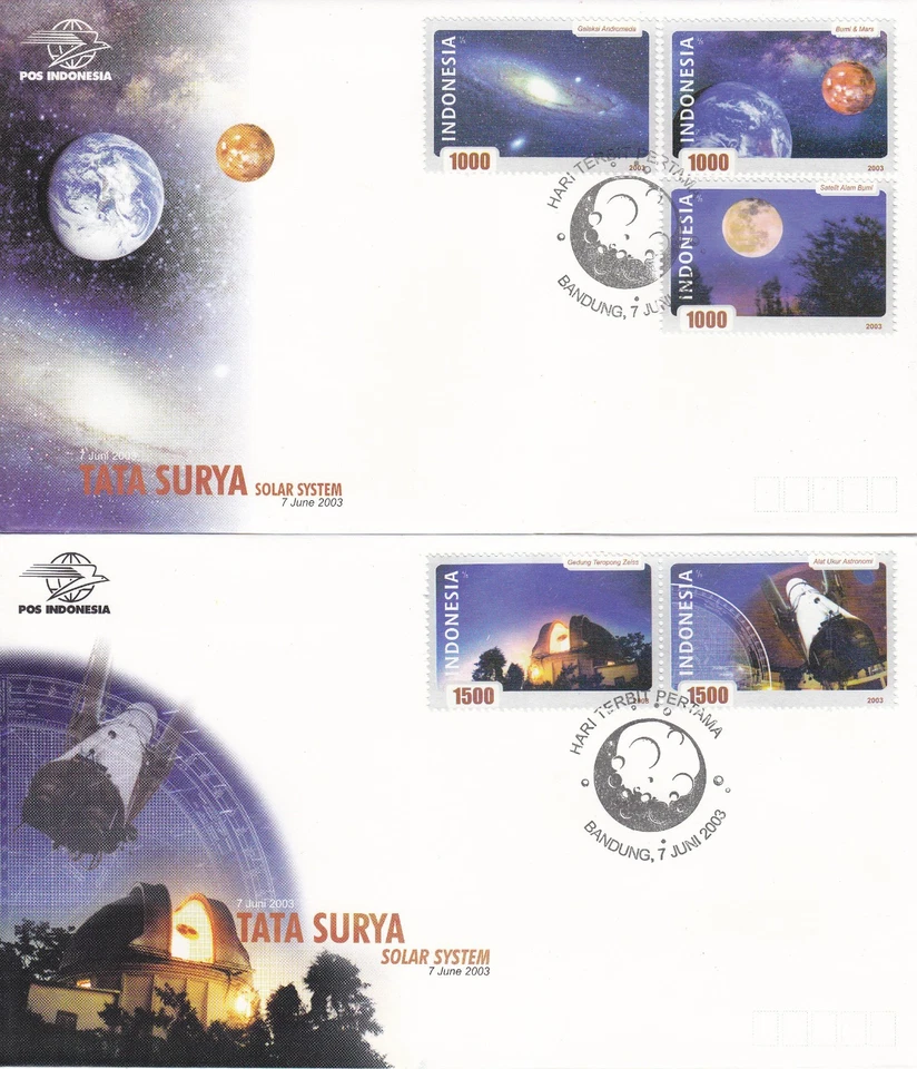 Indonesia - Indonesie Issue 2003-06-07 (FDC-Set) Space - Image 1 of 1