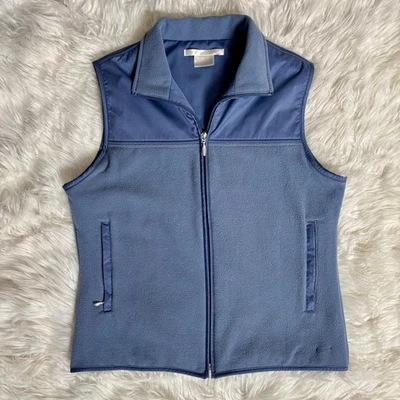 Nike Golf Therma-Fit Mujer Azul Polar Chaleco Rendimiento Cremallera Atletismo Talla M Foto 1 de 4