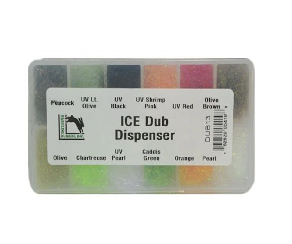 Dispensador Ice Dub - 12 colores populares - por Hareline Dubbin DUB13 Foto 1 de 2