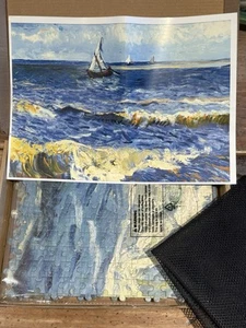 “Seascape near Les Saintes-Maries-de-la-Mer” VAN GOGH 1000-pc JIGSAW Puzzle NEW - Picture 1 of 12