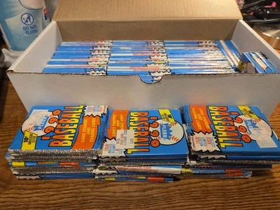 10th Anniversary Edition Fleer 1990 Logo Sticker Baseball Trading Card. 90 Packs - Image 1 of 3