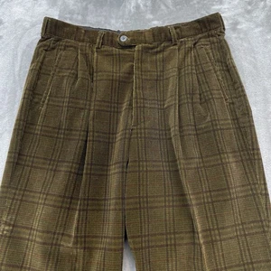 Ermenegildo Zegna Pant Herren 56 Cord 35x31 kariert Microhose altes Geld LESEN - Bild 1 von 18
