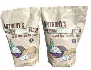 Anthony's Maniokmehl, 4 Pfund, Charge getestet glutenfrei, 64 Unzen (Packung mit 2 Beuteln) - Bild 1 von 6