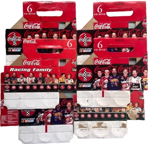 Coca Cola Coke Nascar 6 Stück Karton Etui Lot 1998 1996 Flasche Dale Earnhardt Vintage - Bild 1 von 21