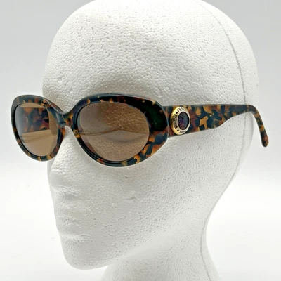 Vintage Fendi 90s Sunglasses FS 150 Classic Tortoise Designer Gold Emblem Italy - Image 1 of 4