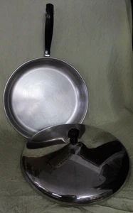 Vintage Farberware M6 Bratpfanne Topf 10" Deckel Aluminium plattiert Edelstahl - Bild 1 von 5