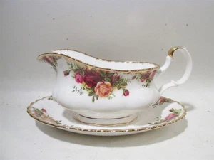 Barco y placa base Royal Albert Bone China Old Country Roses de colección - Imagen 1 de 5