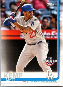 Matt Kemp 2019 Topps Opening Day #48 Los Angeles Dodgers - Picture 1 of 2