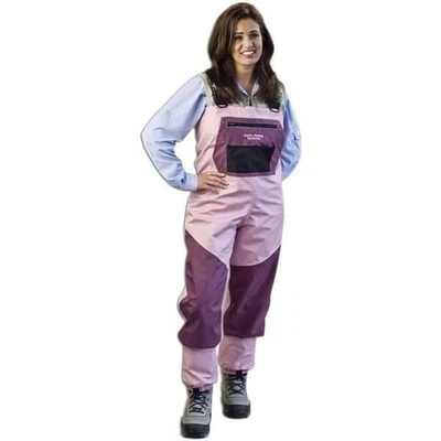 Caddis Womens Deluxe Breathable Stockingfoot Waders – CA13908W-Pink- Small Queen - Image 1 of 2