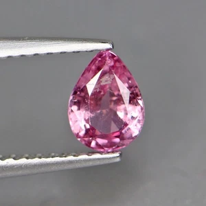 0.80 Ct Natural Padparadscha Sapphire Pear Cut Orange Pink Color Loose Gemstones - Picture 1 of 8