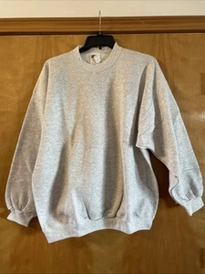 Vintage Deadstock Tultex Crewneck Sweatshirt 2XL hellgrau New Old Stock 1990’s - Bild 1 von 4