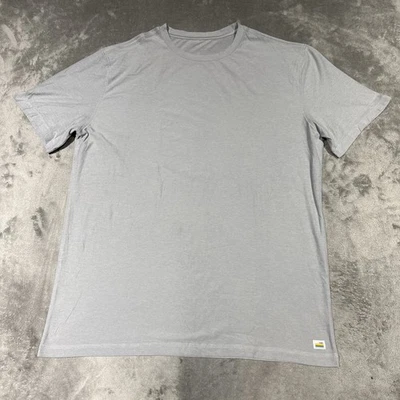 Vuori Strato Tech Tee T-Shirt Mens XL Gray Performance Workout Short Sleeve V126 - Image 1 of 4