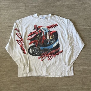 Vintage 1988 US Supercross Series Single Stitch LS T-Shirt mit Signaturen XL - Bild 1 von 4