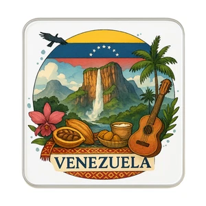 Venezuela Kühlschrankmagnet Kühlschrankmagnet | Reise Souvenir Sammlerstück Geschenk - Bild 1 von 5