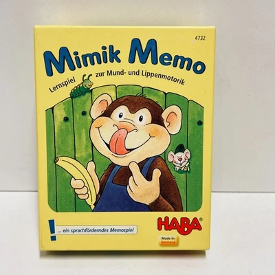 HABA Mimik Memo - Lernspiel zur Mund- und Lippenmotorik - Figur + Würfel fehlen - Bild 1 von 4