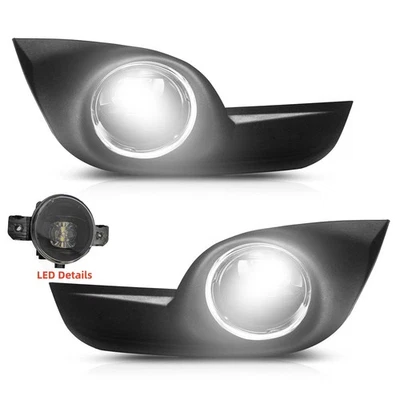 LED Fog Lights Assembly Kit For 2013-2015 Nissan Altima Sedan w/Wiring+Switch - Image 1 of 4