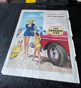 Anuncios Timken Axles General Tire Carolyn Schnurer Saturday Evening Post 1951 - Imagen 1 de 2