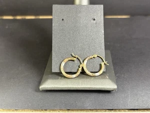 14k Tri Color Gold Earrings - Picture 1 of 3
