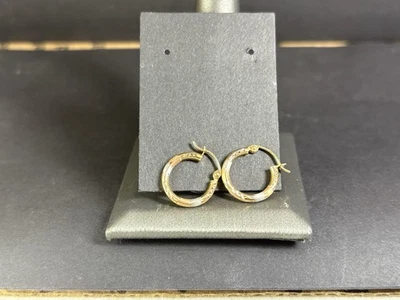 14k Tri Color Gold Earrings - Image 1 of 3