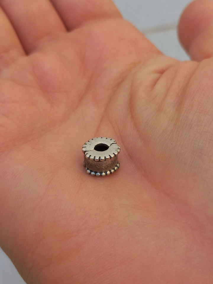 Authentic Pandora Beaded Round Clip Charm Beleved Spacer 790267 Silver 925 - Immagine 1 di 4