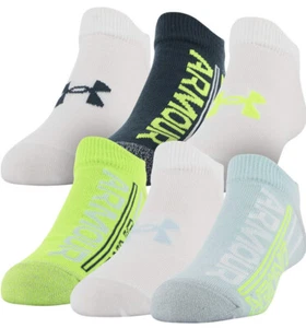 Under Armour Essential No Show Socks Youth L - 13.5K-4Y 6-Pairs - Picture 1 of 8