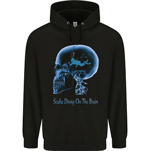 Scuba Diving on the Brain Diver Dive Childrens Kids Hoodie