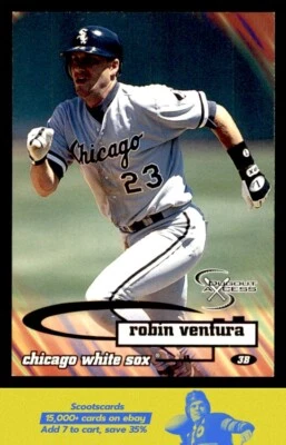 1998 SkyBox Dugout Axcess Robin Ventura #60 Chicago White Sox - Image 1 of 2