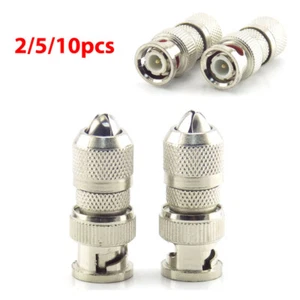 2/5/10pcs BNC Male Connector Plug Coax Cabling adapter CCTV Camera Accessories - Picture 1 of 10
