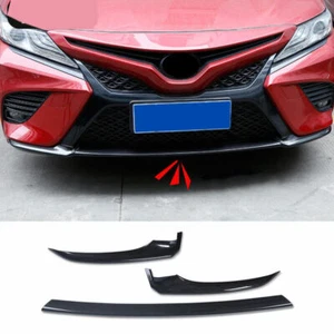 Tira de protección inferior delantera de fibra de carbono para Toyota Camry SE XSE 18-20 - Imagen 1 de 8