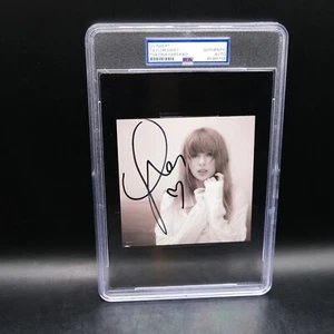 HUGE w/ Heart Taylor Swift Signed TTPD Tortured Poets Autograph PSA Encapsulated - Picture 1 of 2