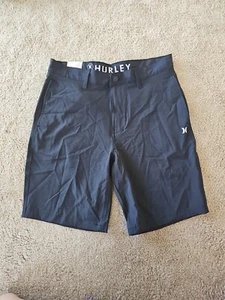 Hurley Mens Hybrid Walkshort Black- Size 32- NEW $50 - Picture 1 of 6