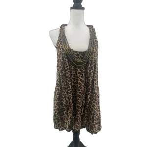 T-Bags Top abnehmbare Halskette Leopard Damen Medium Animal Print Boho Neu - Bild 1 von 9