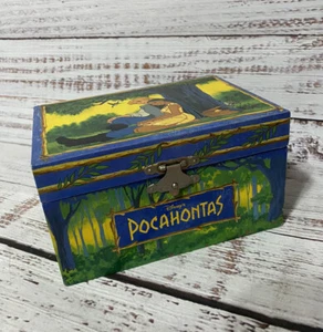 Vintage DISNEY POCAHONTAS “Colors Of The Wind” Wind Up Music Box Trinket Case - Picture 1 of 12