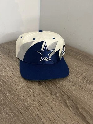 Vintage Dallas Cowboys Hat Cap Snap Back White Double Sharktooth Logo Athletic - Image 1 of 4
