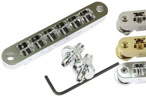 Pinnacle Machined Aluminum Nashville TOM guitar bridge for Gibson LP, SG - Picture 1 of 9