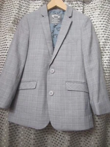 APPAMAN Fine Tailoring Boys Plaid Blazer Sports Jacket Gray Pre-owned 6 - Picture 1 of 7