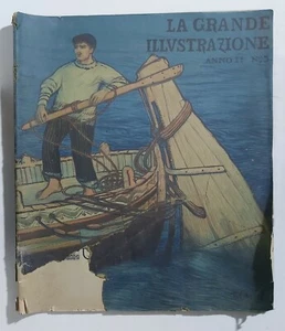 58999 LA GRANDE ILLUSTRAZIONE - a.I nr 3 - ED. Fracchia & C. Pescara 1914 - Picture 1 of 13