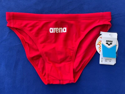 Arena Japan bespoke men red swim brief size 34 speedo NWOT - Image 1 of 4