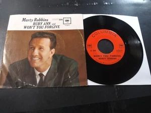 Marty Robbins - Ruby Ann VG- Original 45RPM Columbia Record & Pic Sleeve 1962 - Imagen 1 de 5
