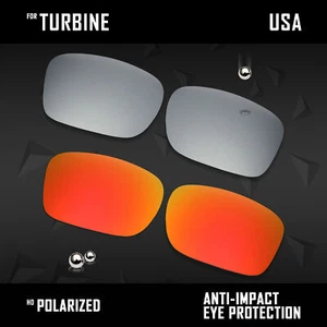 Lote de lentes de repuesto polarizadas antiarañazos para turbina Oakley OO9263 opciones - Imagen 1 de 35