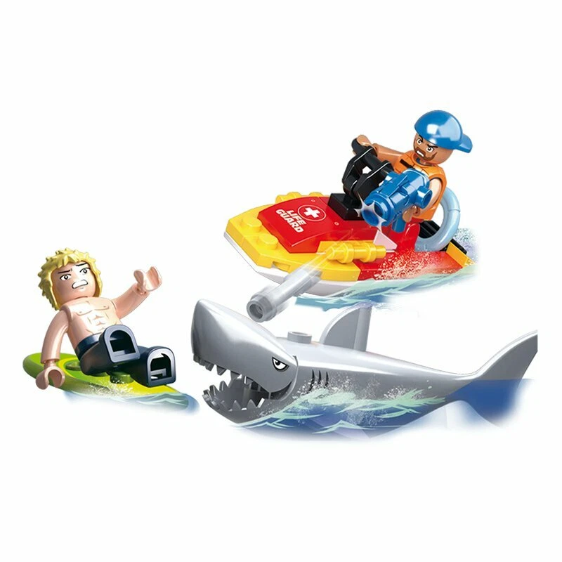 Sluban 0668 - Jetski And Shark - New - Image 1 of 1
