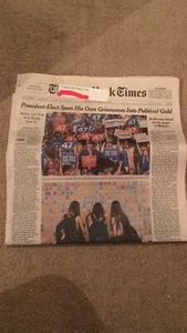 New York Times 11/08/2024 President-Elect Spun His Own Grievances Into Gold - Picture 1 of 4
