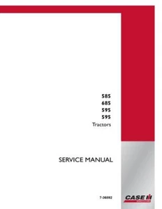 Libro de taller de reparación manual de servicio de tractor Case 585, 685, 595 - Imagen 1 de 24
