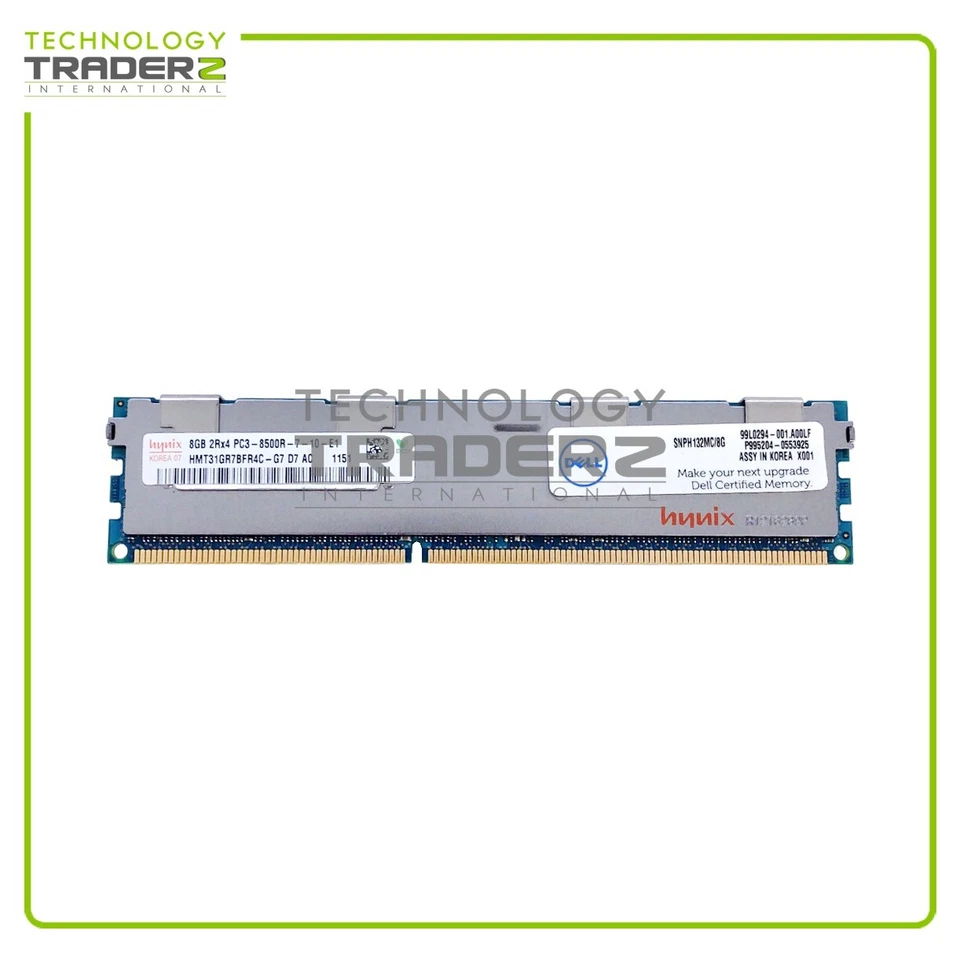 Viel 2 Snph132mc/8g Dell 8GB PC3-8500 DDR3-1066MHz ECC Reg Dual Rank Speicher - Bild 1 von 1
