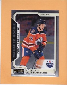 EVAN BOUCHARD 2018-19 O-PEE-CHEE PLATINUM ROOKIE #157 EDMONTON OILERS NM-MT