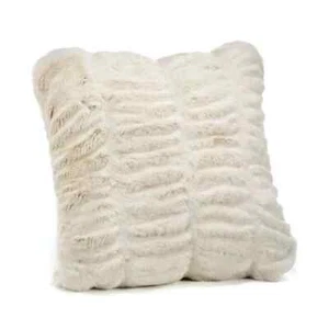 Hudson Park Collection Sculpted Faux Fur Decorative Pillow  SIZE 20 IN X 20 IN - Picture 1 of 4