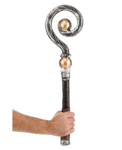 Egyptian Crosier Staff - Antique Look - Collapsible - Costume Accessory Prop - Picture 1 of 2