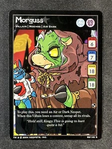 Neopets TCG 86/140 Morguss Battle for Meridell Villain Uncommon NM - Picture 1 of 2