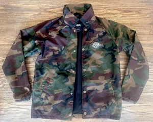 Authentic VANS Custom Classics Torrey Windbreaker - YOUTH Med - Camo/Snap Button - Picture 1 of 8