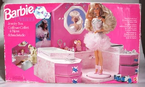 MUY RARO DE COLECCIÓN 1992 BARBIE DIAMANTE CAJA DE JOYAS DE ESTUDIO ¡NUEVO SELLADO DE LOTE ANTIGUO! - Imagen 1 de 12